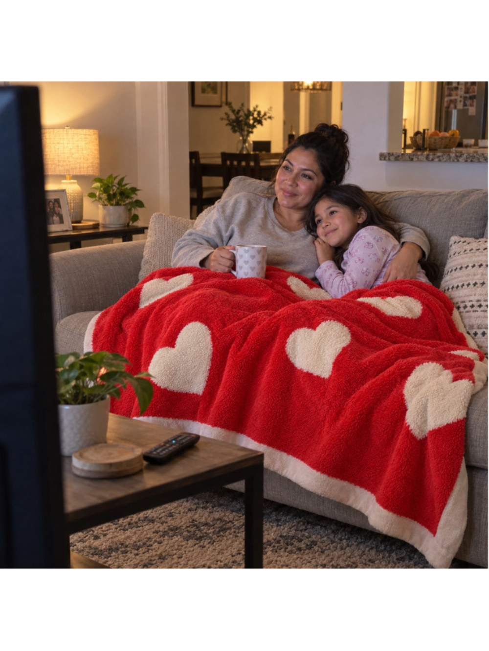 Pillowfort™ Patisserie Heart Kids’ Chenille Throw Blanket